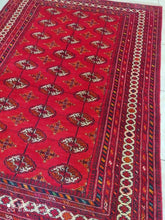 Charger l&#39;image dans la galerie, Tapis Torkaman fait main n°19266_190×142
