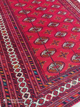 Charger l&#39;image dans la galerie, Tapis Torkaman fait main n°19266_190×142
