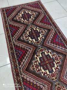 Tapis Afchar fait main n°18810_190×77