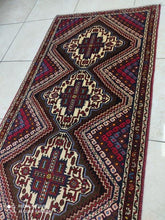 Charger l&#39;image dans la galerie, Tapis Afchar fait main n°18810_190×77
