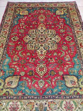 Charger l&#39;image dans la galerie, Tapis Antique Tabriz noué main n°19183_192×140
