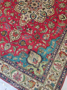 Tapis Antique Tabriz noué main n°19183_192×140