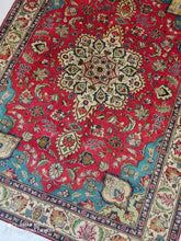 Charger l&#39;image dans la galerie, Tapis Antique Tabriz noué main n°19183_192×140
