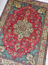 Charger l&#39;image dans la galerie, Tapis Antique Tabriz noué main n°19183_192×140
