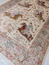 Charger l&#39;image dans la galerie, Tapis Ghom soie tissé main n°19756_194×128
