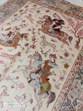 Charger l&#39;image dans la galerie, Tapis Ghom soie tissé main n°19756_194×128
