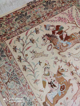 Charger l&#39;image dans la galerie, Tapis Ghom soie tissé main n°19756_194×128
