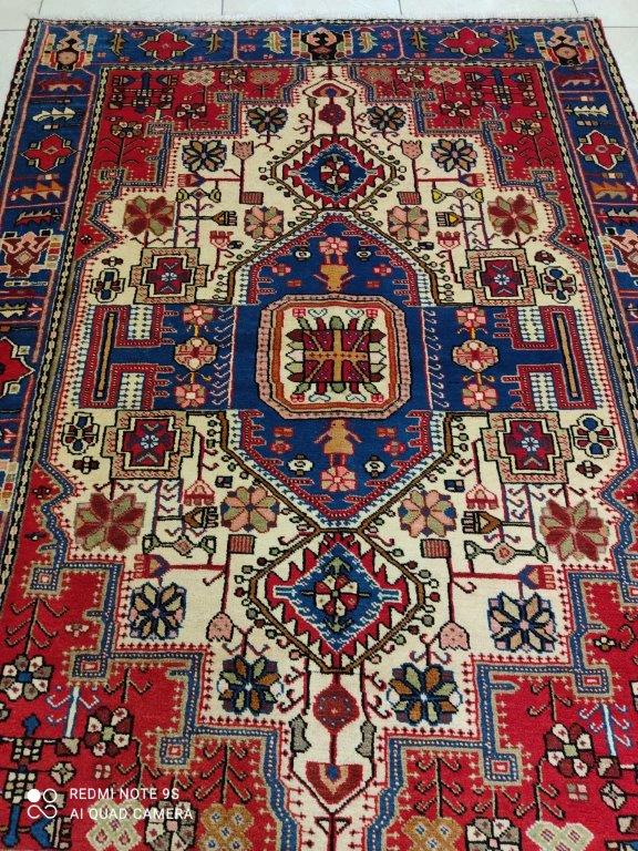 Tapis Nahavand tissé main n°9315_195×138