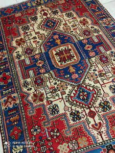 Tapis Nahavand tissé main n°9315_195×138