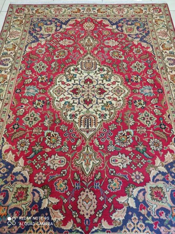 TAPIS Tabriz noué main n°19170_195×140