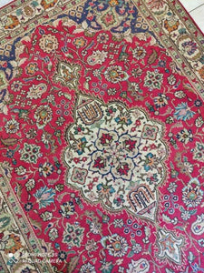 TAPIS Tabriz noué main n°19170_195×140