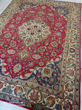 Charger l&#39;image dans la galerie, TAPIS Tabriz noué main n°19170_195×140
