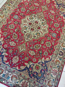 TAPIS Tabriz noué main n°19170_195×140