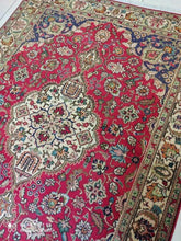 Charger l&#39;image dans la galerie, TAPIS Tabriz noué main n°19170_195×140
