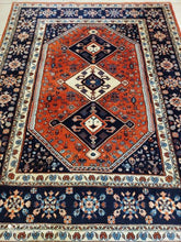 Charger l&#39;image dans la galerie, Tapis Abadeh tissé main n°16620_195×150
