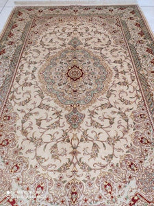 Tapis Ghom soie tissé main n°16480_196×128