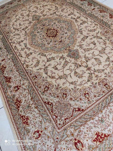 Tapis Ghom soie tissé main n°16480_196×128