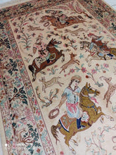 Charger l&#39;image dans la galerie, Tapis Ghom soie noué main n°19755_198×128
