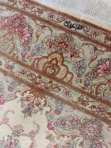 Tapis Ghom soie tissé main n°18227_199×130