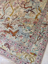 Charger l&#39;image dans la galerie, TAPIS Ghom soie noué main n°16663_200×133
