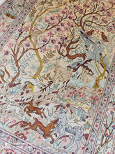 Charger l&#39;image dans la galerie, TAPIS Ghom soie noué main n°16663_200×133
