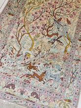 Charger l&#39;image dans la galerie, TAPIS Ghom soie noué main n°16663_200×133
