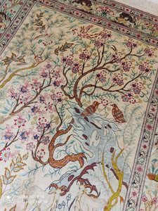 TAPIS Ghom soie noué main n°16663_200×133