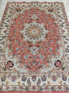 Tapis Tabriz fait main n°18849_200×150