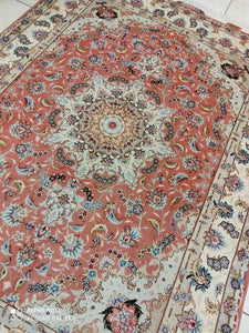 Tapis Tabriz fait main n°18849_200×150
