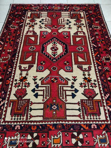 Tapis Nahavand fait main n°13167_202×148