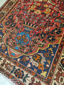 Tapis Antique Bakhtiar tissé main n°10238_205×150