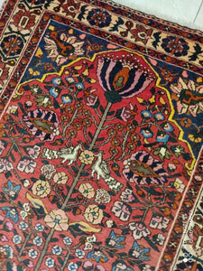 Tapis Antique Bakhtiar tissé main n°10238_205×150