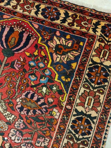 Tapis Antique Bakhtiar tissé main n°10238_205×150