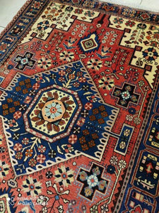 Tapis Nahavand tissé main n°18746_206×148