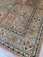 Charger l&#39;image dans la galerie, Tapis Cachemire soie tissé main n°859_210×125
