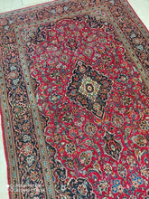 Charger l&#39;image dans la galerie, TAPIS Kachan noué main n°1399_210×130
