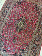 Charger l&#39;image dans la galerie, TAPIS Kachan noué main n°1399_210×130
