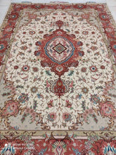 Charger l&#39;image dans la galerie, Tapis Tabriz noué main n°15321_210×152
