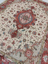 Charger l&#39;image dans la galerie, Tapis Tabriz noué main n°15321_210×152
