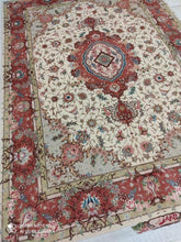 Charger l&#39;image dans la galerie, Tapis Tabriz noué main n°15321_210×152
