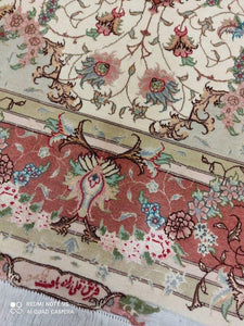 Tapis Tabriz noué main n°15321_210×152