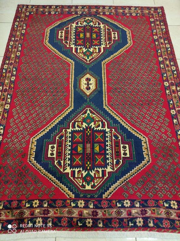 Tapis Afchar noué main n°835_210×155