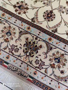 Tapis Ispahan tissé main n°14245_223×156