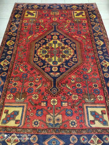 Tapis noué main Nahavand n°14677_234×158