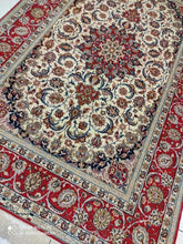 Charger l&#39;image dans la galerie, TAPIS ISPAHAN signé tissé main n°11790_236×150
