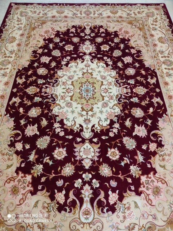 Tapis Tabriz Panja Raj tissé main n°15991_236×167