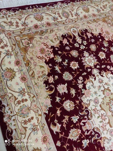 Tapis Tabriz Panja Raj tissé main n°15991_236×167