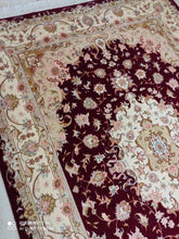 Charger l&#39;image dans la galerie, Tapis Tabriz Panja Raj tissé main n°15991_236×167
