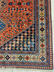 Tapis Yalameh fait main n°1250_240×156