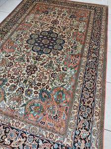 Tapis Cachemire soie noué main n°31_249×155